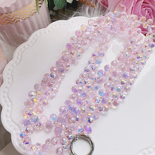 Load image into Gallery viewer, Rose Shimmer Crossbody Phone Strap