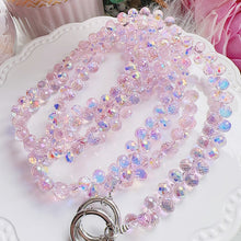 Load image into Gallery viewer, Rose Shimmer Crossbody Phone Strap