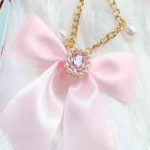 Load image into Gallery viewer, Pearly Bows - Pink Phone/Bag Charm