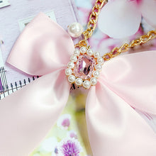 Load image into Gallery viewer, Pearly Bows - Pink Phone/Bag Charm