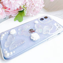 Load image into Gallery viewer, Butterflies and Pearls Phone Cover