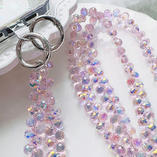 Load image into Gallery viewer, Rose Shimmer Crossbody Phone Strap
