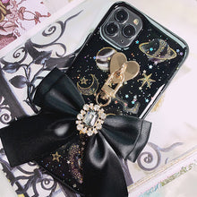 Load image into Gallery viewer, Cute Bows! - Black Phone/Bag Charm
