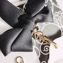 Load image into Gallery viewer, Butterflies Card Holder (White) with Bow Lanyard
