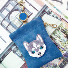 Load image into Gallery viewer, Little Husky Pin Pouch Set
