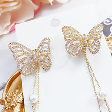 Load image into Gallery viewer, Butterfly Pearls Earring
