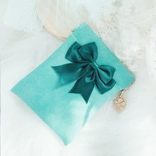 Load image into Gallery viewer, Mermaid Bows - Tiffany Green Pouch Set
