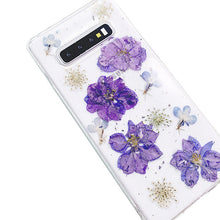 Load image into Gallery viewer, Lavender Blue Flowers Transparent Phone Cover
