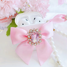 Load image into Gallery viewer, Jewelled Bows AirPods Protection Case
