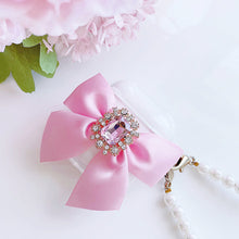 Load image into Gallery viewer, Jewelled Bows AirPods Protection Case
