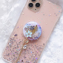 Load image into Gallery viewer, Purple Florals Phone Grip
