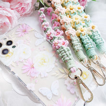 Load image into Gallery viewer, Day Day's Short Flower Phone Strap
