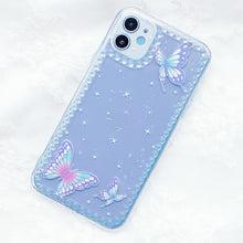 Load image into Gallery viewer, Butterfly Print Transparent Phone Cover
