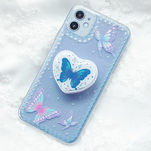 Load image into Gallery viewer, Butterfly Print Transparent Phone Cover
