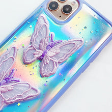 Load image into Gallery viewer, Dancing Butterflies Transparent Phone Cover

