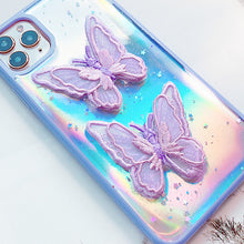 Load image into Gallery viewer, Dancing Butterflies Transparent Phone Cover
