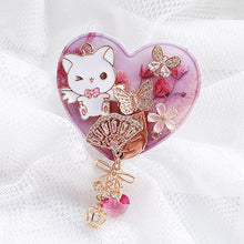 Load image into Gallery viewer, Heart Shaped Cat Wink! Phone Grip
