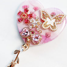 Load image into Gallery viewer, Butterfly Blush Heart Shaped Phone Grip
