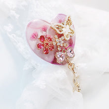 Load image into Gallery viewer, Butterfly Blush Heart Shaped Phone Grip
