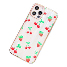 Load image into Gallery viewer, Strawberries and Cherries Phone Cover
