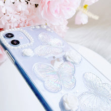 Load image into Gallery viewer, Butterflies and Pearls Phone Cover

