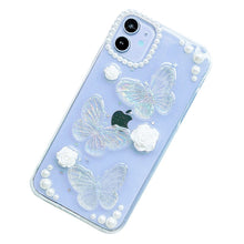 Load image into Gallery viewer, Butterflies and Pearls Phone Cover
