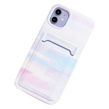 Load image into Gallery viewer, Painted Clouds Card Compartment Phone Cover
