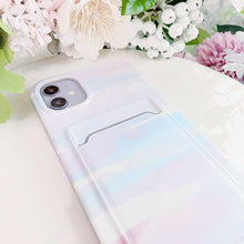 Load image into Gallery viewer, Painted Clouds Card Compartment Phone Cover

