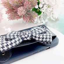 Load image into Gallery viewer, BW Bow Strap Phone Cover
